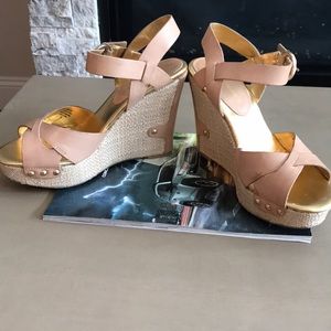 Audrey Brooke Wedges sizes 8 - barely worn